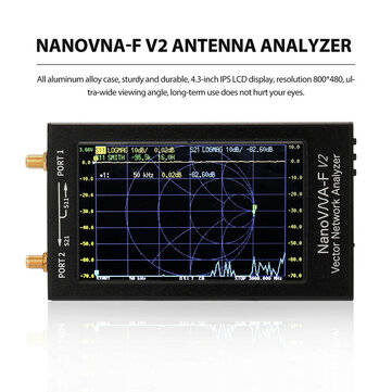 NanoVNA-F V2 50kHz-3GHz IPS 4.3Inch LCD Display Vector Network Analyzer S-A-A-2 Antenna Analyzer Sho