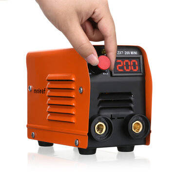 200A 220V Mini Electric Welding Machine Portable Digital Display IGBT DC Inverter ARC MMA Stick Weld