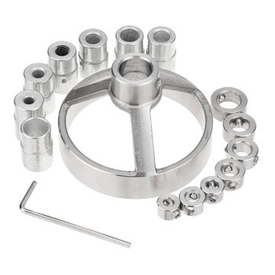 Drillpro 16pcs Drill Guide Hole Vertical Pocket Jig 5/6/7/8/9/10/12mm 90 Degree Drill Hole Punch Loc