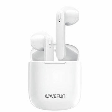 Wavefun V 1536U Wireless bluetooth Earbuds IPX5 Waterproof Half-Open Headset TWS P... (COLOR: WHITE)