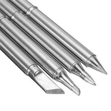 KSGER 4pcs T12-K T12-B T12-BC2 T12-D24 Soldering Iron Tips T12 series for Soldering ReWork Station
