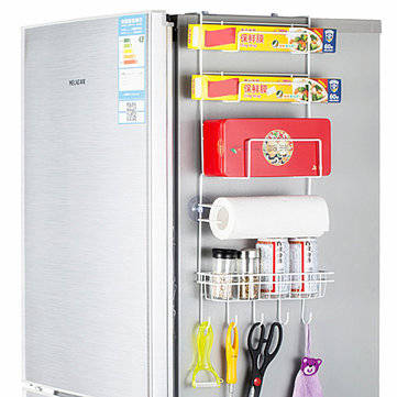 Over Door Freezer Storage Rack Kitchen Pantry Spice Organizers Shelf Space Saver Baskets