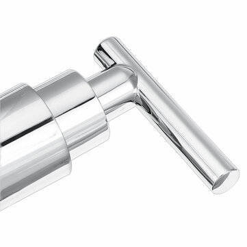 Modern Dual Lever Chrome Kitchen Sink Faucet Hot Cold Mixer Taps Deck Mounted Tap 2 Hole