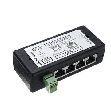 4Ports POE Injector POE Splitter for CCTV Network POE Camera Power Over Ethernet IEEE802.3af