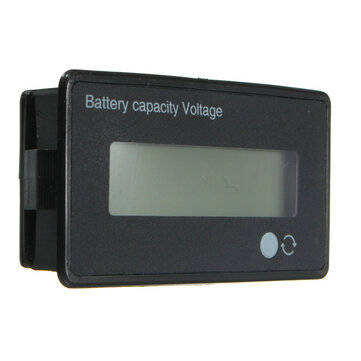 Geekcreit 12V/24V/36V/48V 8-70V LCD Acid Lead Lithium Battery Capacity Indicator Digital Voltmeter
