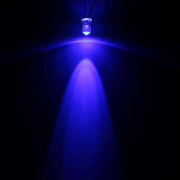 5mm Round 2-pin LED Light Wide Angle Bright Bi-pin DIY Diode Bulb Lamp 5 Colors (COLOR.: BLUE)