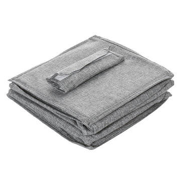 5 Tiers Cotton Linen Storage Hanging Bag Washable Wardrobe Closet Hanging Shoes Shelf Organizer for