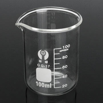 3Pcs 100ml 150ml 250ml Beaker Set Graduated Borosilicate Glass Beaker Volumetric Measuring Lab Glass
