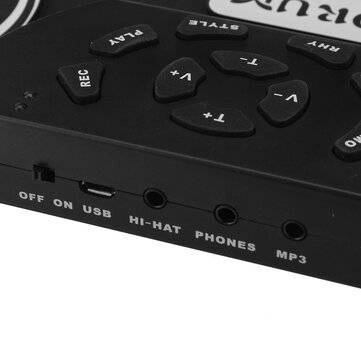 Portable Electronics Drum Set Roll Up Drum Kit 9 Silicone Pads USB Powered with Foot Pedals Drumstic