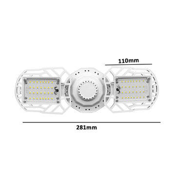 30W 45W 60W E27 LED Bulb Deformable Garage Ceiling Light Ultra-Bright Adjustable Ligh... (WATT: 30W)