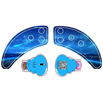 URUAV Button Customized Sticker for Fatshark Dominator HD2 HD3 Goggles (COLOR: STARTBLACK)