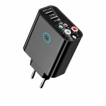 Bakeey Bluetooth 5.0 Receiver Transmitter 3.5mm Aux L/r Wireless Stereo Audio Adap... (color: White)