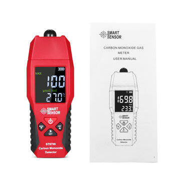 ST9700 Handheld 2 in 1 CO Gas Detector Temperature Meter Carbon Monoxide Analyzer Air Quality Monito