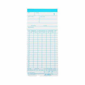 90Pcs Monthly Time Clock Cards Payroll For Employee Attendance Bundy Recorder Timer