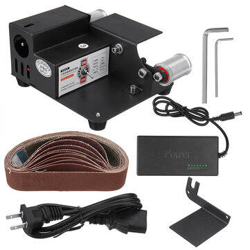 7 Speeds Multifunctional Mini Belt Sander Cutter Electric DIY Polishing Grinding Machine Tool