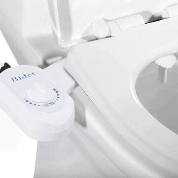 Bathroom Non-Electric Bidet Attachment for Home Mechanical Toilet Seat with Self-C... (THREAD: G1/2)