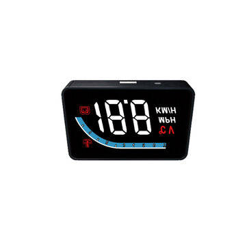 L1 Head-up Display Digital Display HUD Speed Water Temperature Voltage OBD + Alarm Monitor For Vehic