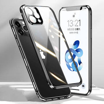 [Upgrade Version] Bakeey for iPhone 12 Pro Max Case 360 Magnetic Flip Touch Scre... (COLOR: BLACK)
