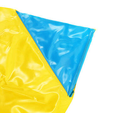 488x71cm Inflatable Water Slide Large Double Racer Pool Kids Water Play Racer with Slide Board Surfi