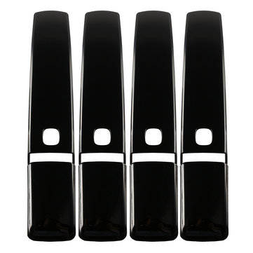 8PCS Glossy Black Smart Keyhole Car Door Handle Covers for Land Rover Dciscovery 4 Range Rover Sport
