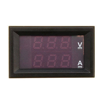 5pcs 0.56" DC 100V 50A Red+Red Dual LED Display Mini Digital Voltmeter Ammeter Panel Amp Volt Voltag