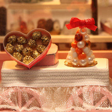 LED Wood DIY Cocoa`s Whimsy Assemble Doll House with Sound Light Model Toy