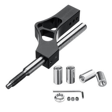 Universal Aluminium Shift Knob Extender Lever Gear Shifter Extension Fit 12 10 8m... (COLOR1: BLACK)