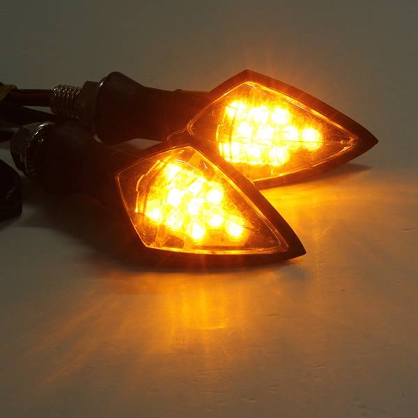 New 4pcs Universal Motorcycle Amber 10LEDs Turn Signal Blinker light Indicator