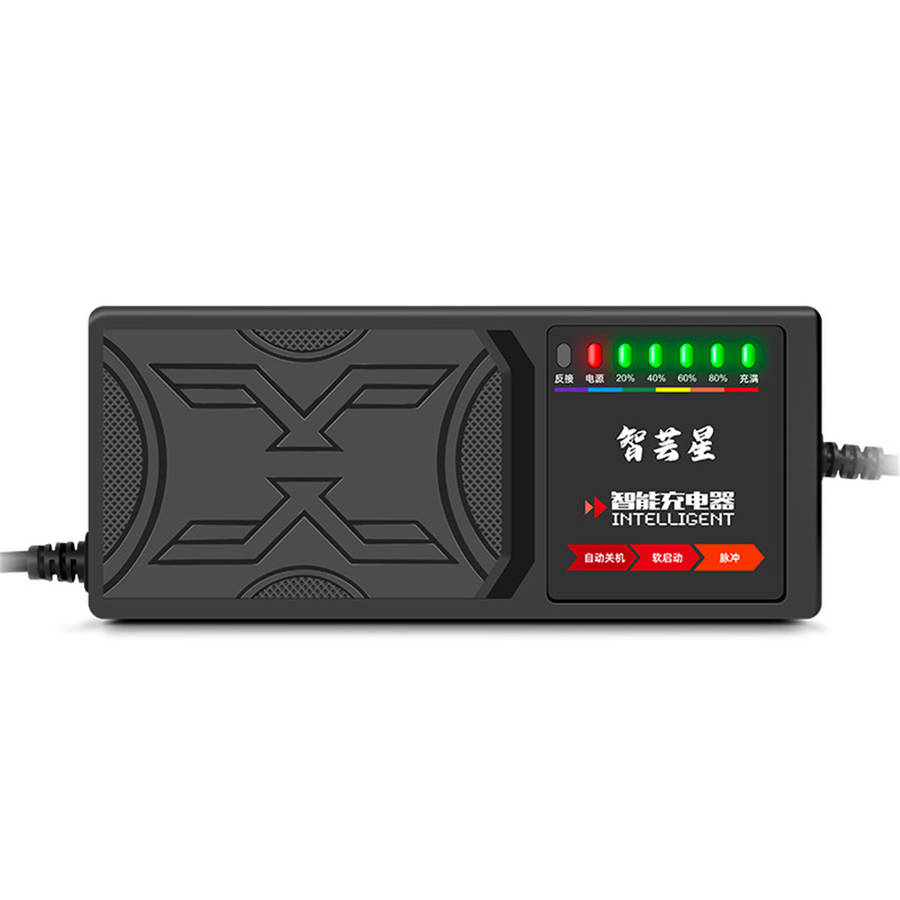 48V 30AH/60V 30AH/72V 30AH 7-Light Electric Vehicle Battery Charger Adapter