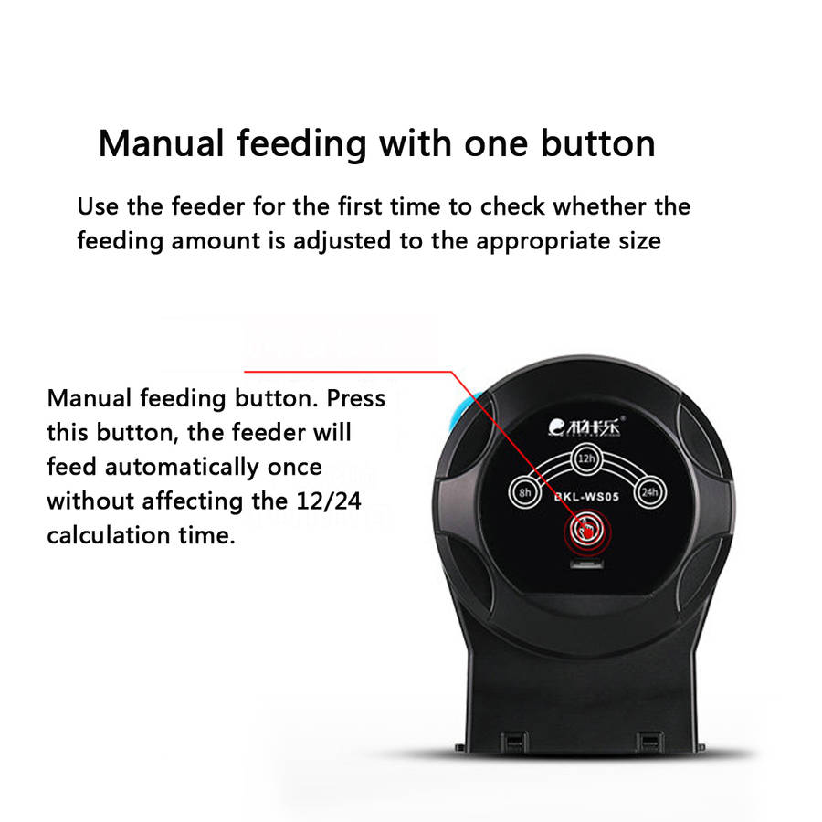 Automatic Feeder Food Dispenser USB Rechargeable for Aquarium Fish Shr