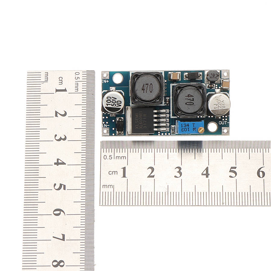 2Pcs DC-DC Boost Buck Adjustable Step Up Step Down Automatic Converter XL6009 Module Suitable For So