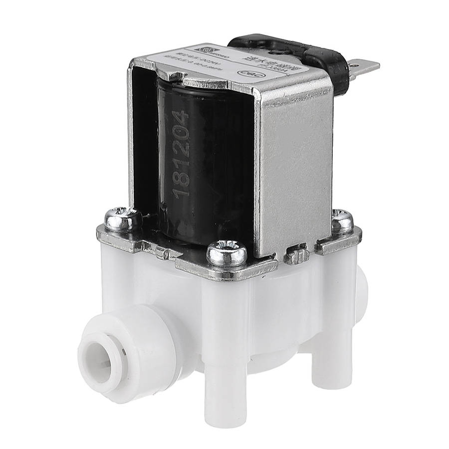 24V 1/4 Inch RO Water Purifier Inlet Water Solenoid Valve 2 Electromagnetic Valve for RO Reverse Osm