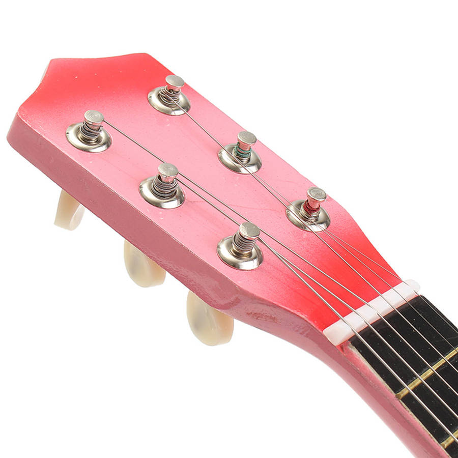 21'' Beginners Basswood Acoustic Guitar 6 String Practice Music Instruments (Color Black)