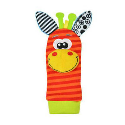 New Baby Animal Wrist Band Rattle Socks Baby Watch With Rattle To Comfort Baby Plush Toys
