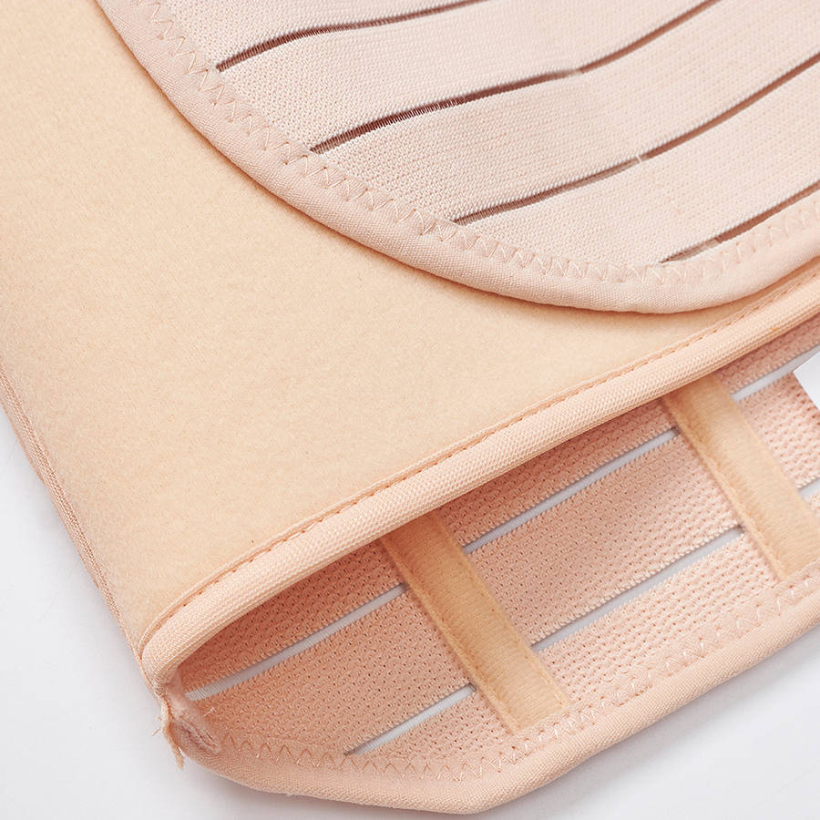 Three Pieces Nursing Waist Cinchers Shapewear Body Shaper For Women (Size 3 L Color Beige)