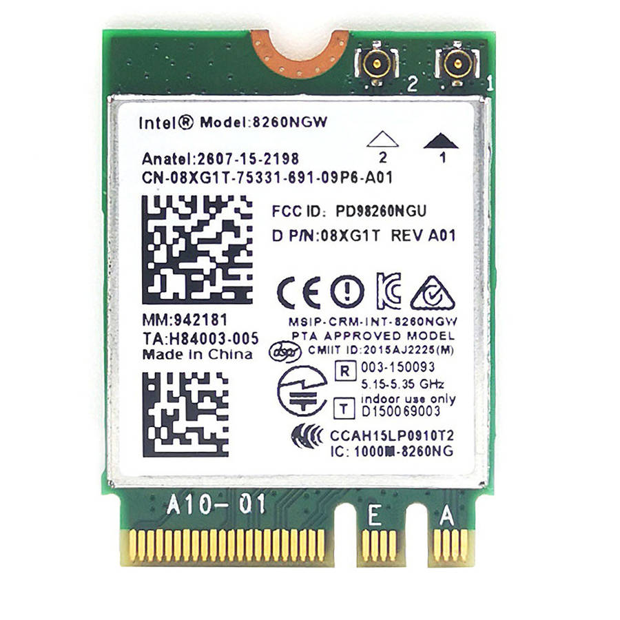 Intel 8260NGW 8260AC NGFF M2 Wireless Network Card 1200Mbps Dual Band 5G bluetooth 4.2 Internal Adap