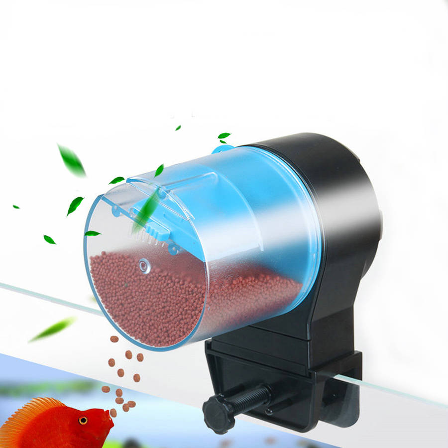 Automatic Feeder Food Dispenser USB Rechargeable for Aquarium Fish Shr