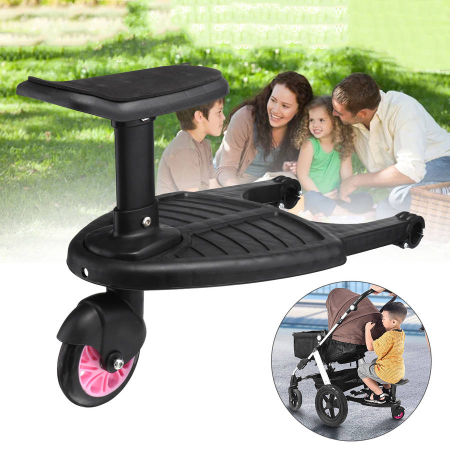 Kids Safety Stroller Step Board Comfort Wheeled Pushchair Max load - Color. Pink