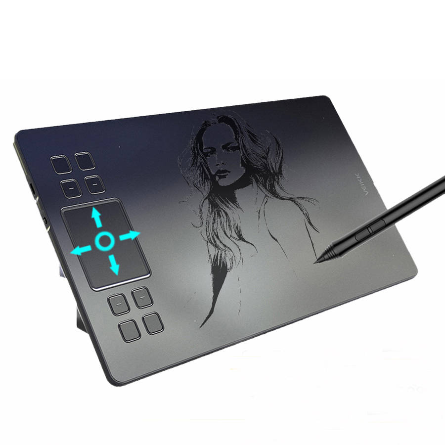VEIKK A50 Graphics Drawing Tablet Digital Pen Tablet with 8192 Levels Passive Pen for Win and for Ma