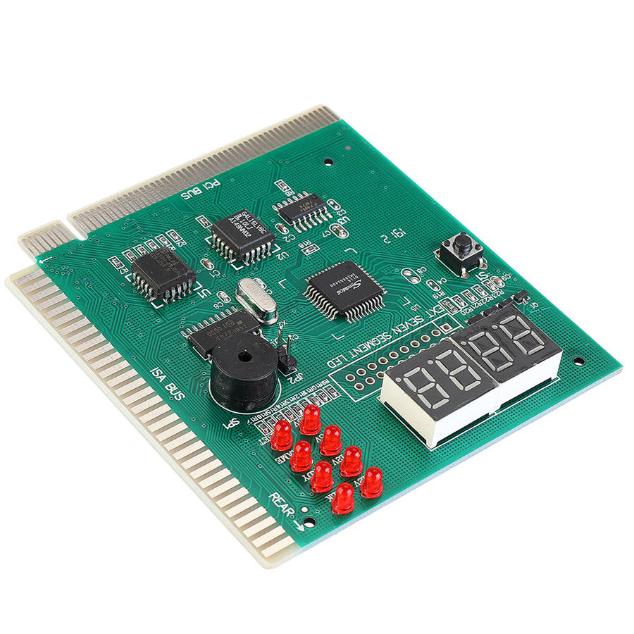 4-Digit PC Analyzer Diagnostic Post Card Motherboard Post Tester Indicator with LED Display for Desk