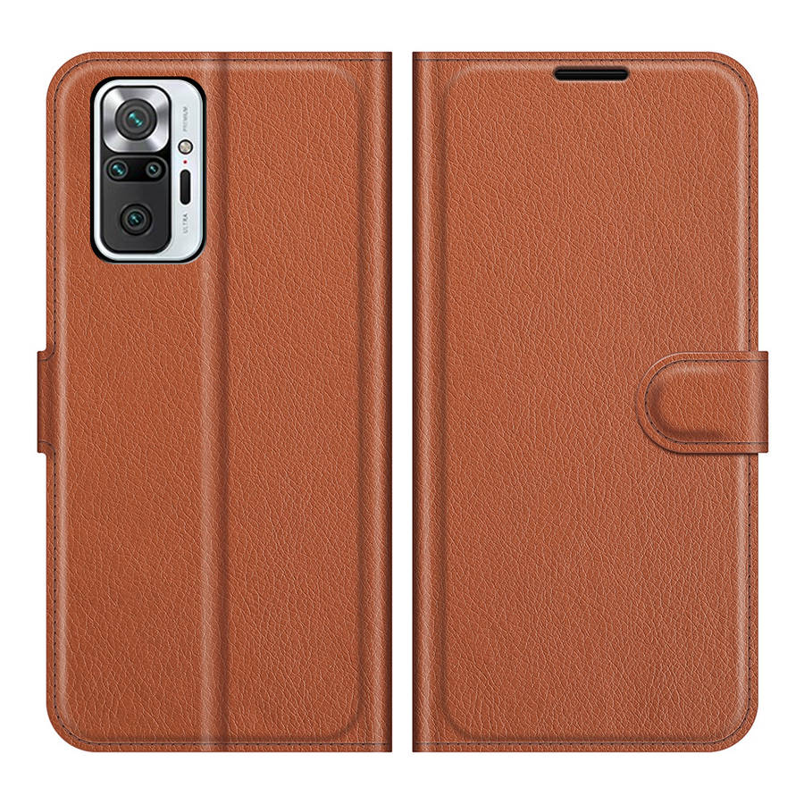 Bakeey for Xiaomi Redmi Note 10 Pro/ Redmi Note 10 Pro Max Case Litchi Pattern Flip Shockproof PU Le