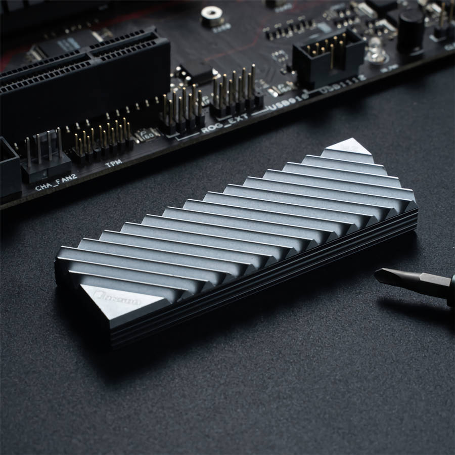 Jonsbo M2-3 M.2 2280 SSD Hard Disk Aluminum Heat Sink with Thermal Pad for Desktop PC Computer Cooli