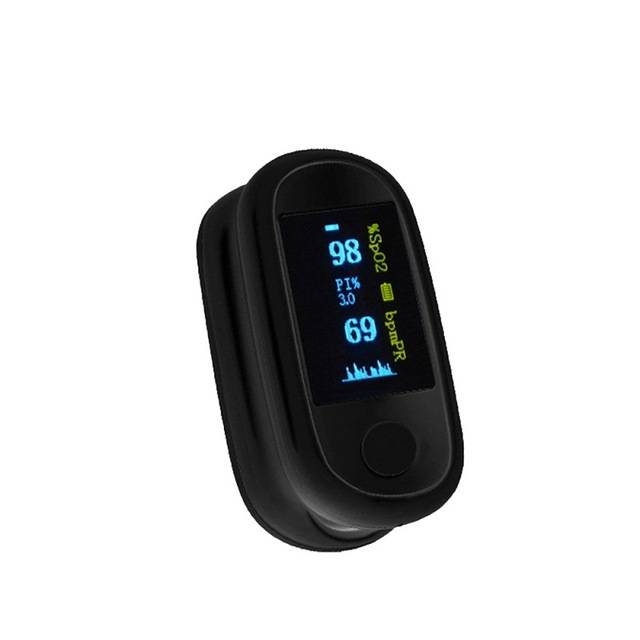USB Rechargeable Oximeter OLED Finger Pulse Oximeter SpO2 Heart Rate Monitor Ox