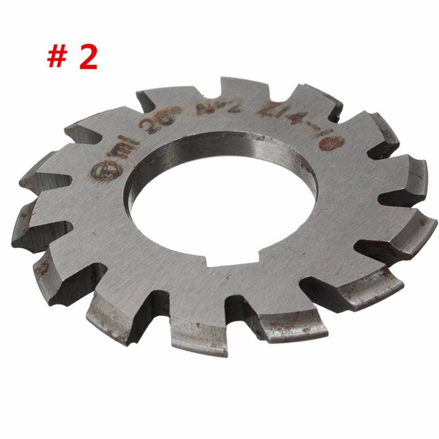 8pcs Module 1 PA20 Bore 22mm #1-8 HSS Involute Gear Milling Cutter