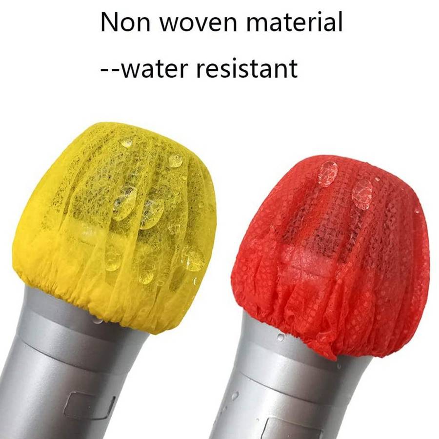 120 Pcs Microphone Cover Odor Removal Disposable Mike Cover Non-Woven Cloth Shield Micraphone Cover