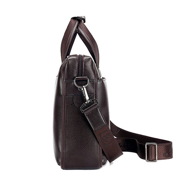 Men Genuine Leather Business Handbag Laptop Bags Briefcase Shoulder Bag