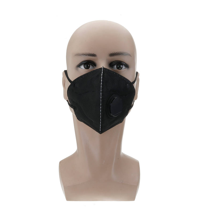 Activated Carbon Face Mask Dustproof Filtration Dust Breathing Respirator (Color Red)