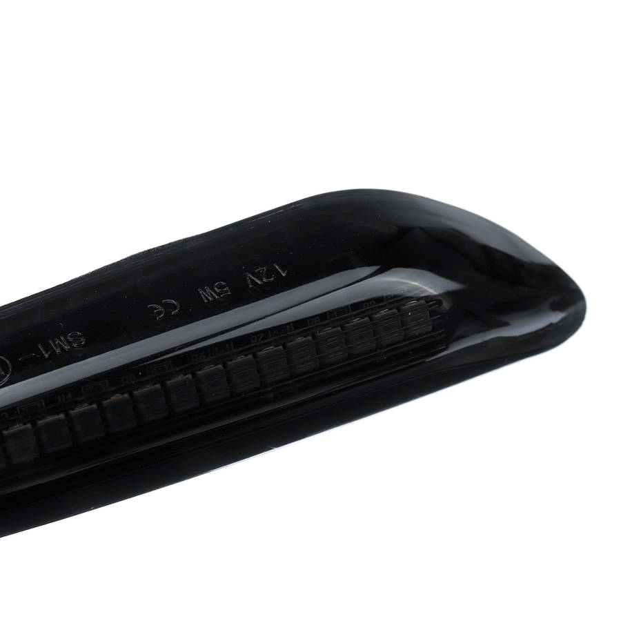 Pair Dynamic Flow Side Marker Lights Yellow/Whte For Bmw E46 E60 E82 E88 E90 E92 E93