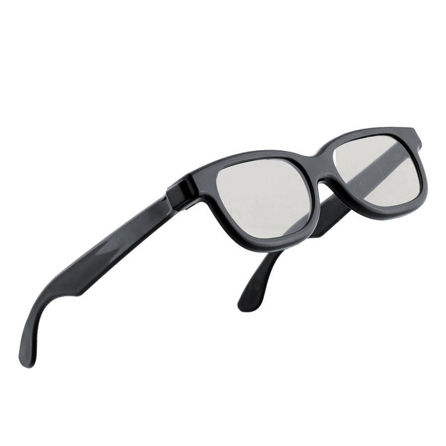 3pcs Black Round Polarized 3D Glasses for DVD LCD Video Game Theatre TV Theatre