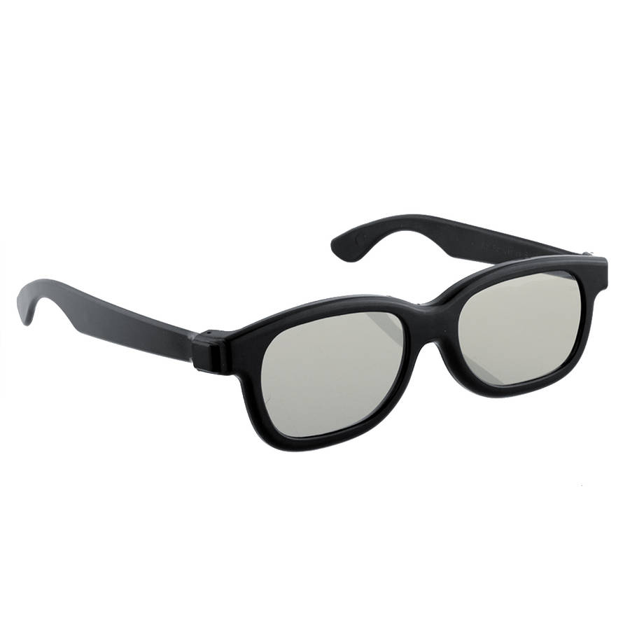 3pcs Black Round Polarized 3D Glasses for DVD LCD Video Game Theatre TV Theatre